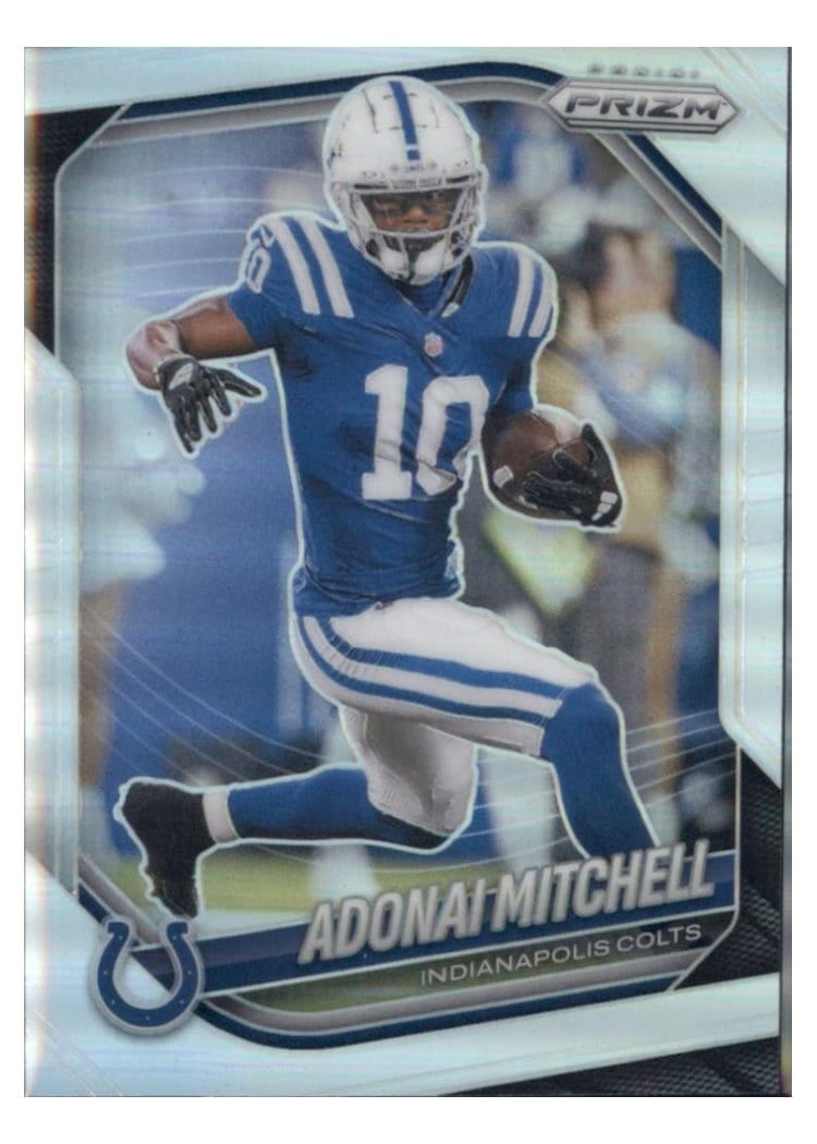 2025 Panini Prizm Base Set Adonai Mitchell #49 card