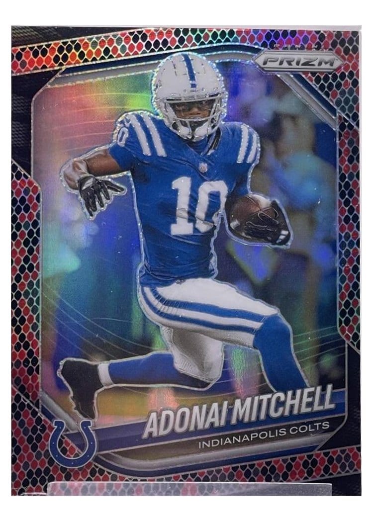 2025 Panini Prizm Base Set Adonai Mitchell #49 card