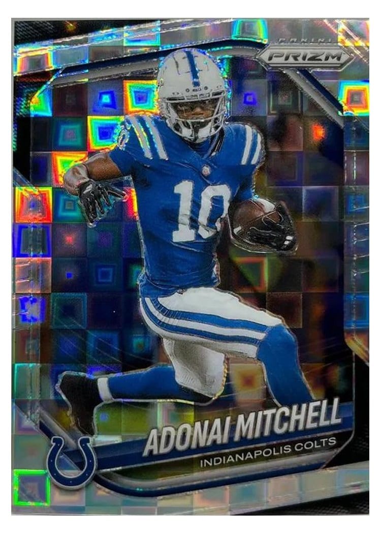 2025 Panini Prizm Base Set Adonai Mitchell Pandora #49 card