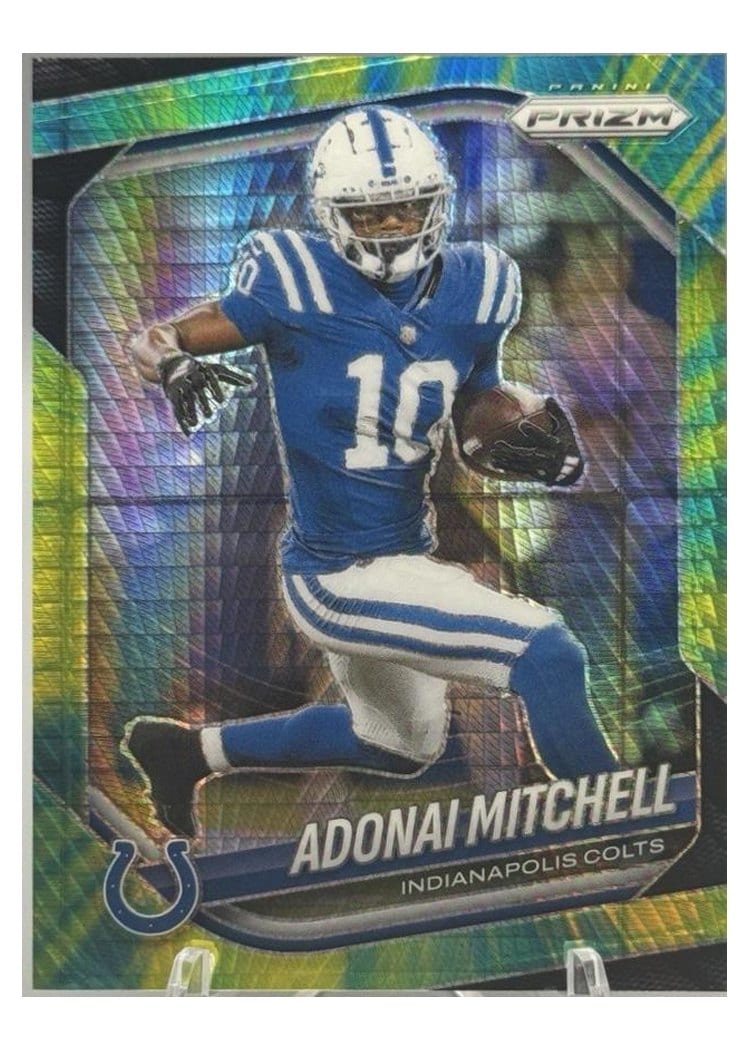 2025 Panini Prizm Base Set Adonai Mitchell #49 card