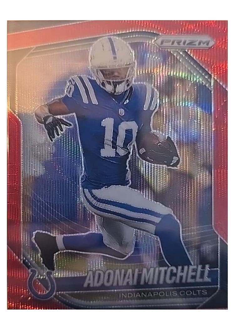 2025 Panini Prizm Base Set Adonai Mitchell #49 card