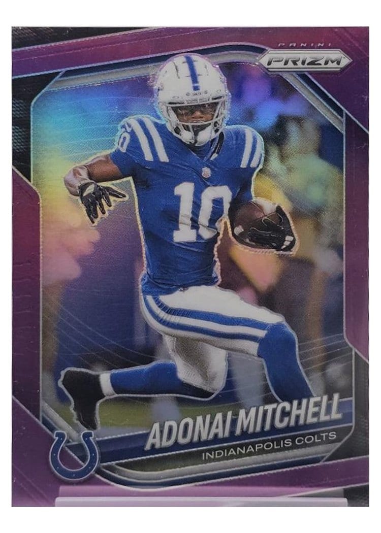 2025 Panini Prizm Base Set Adonai Mitchell #49 card