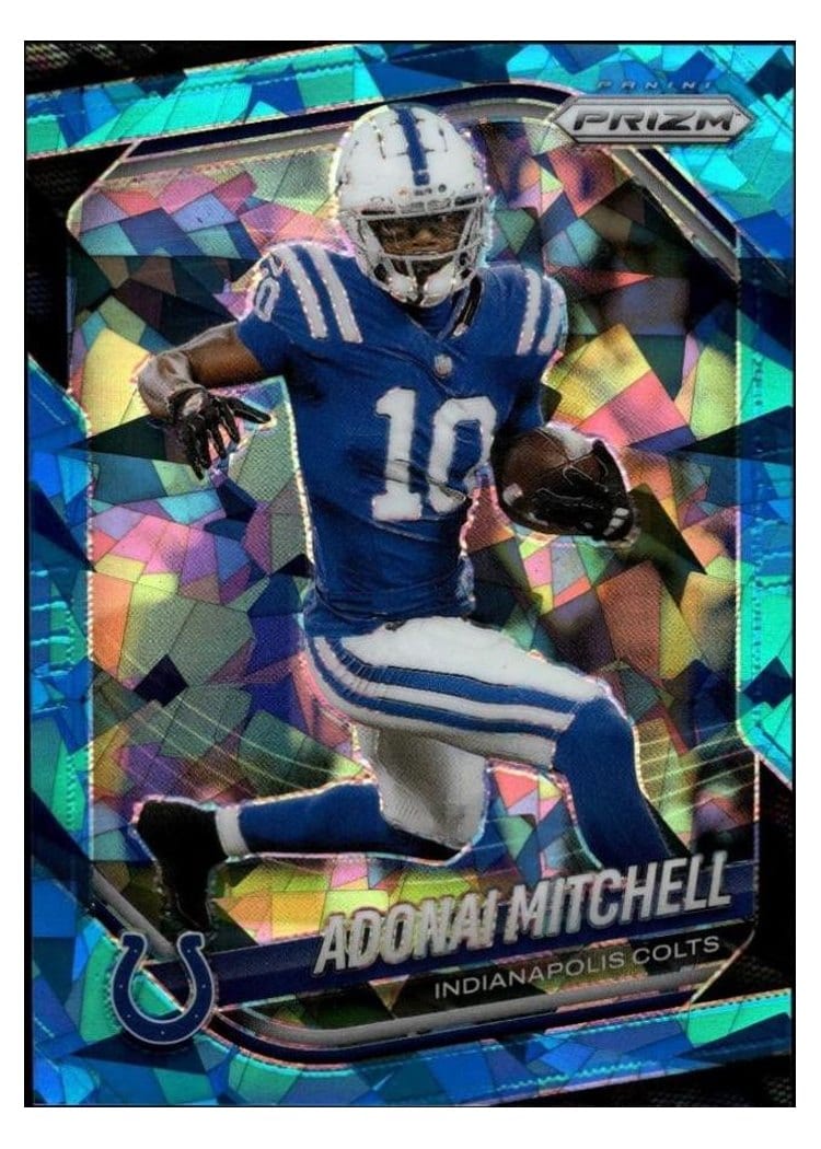 2025 Panini Prizm Base Set Adonai Mitchell #49 card
