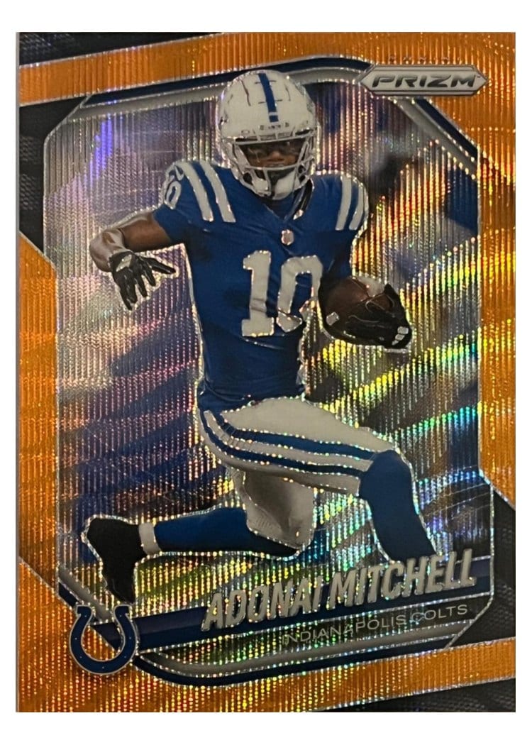 2025 Panini Prizm Base Set Adonai Mitchell #49 card