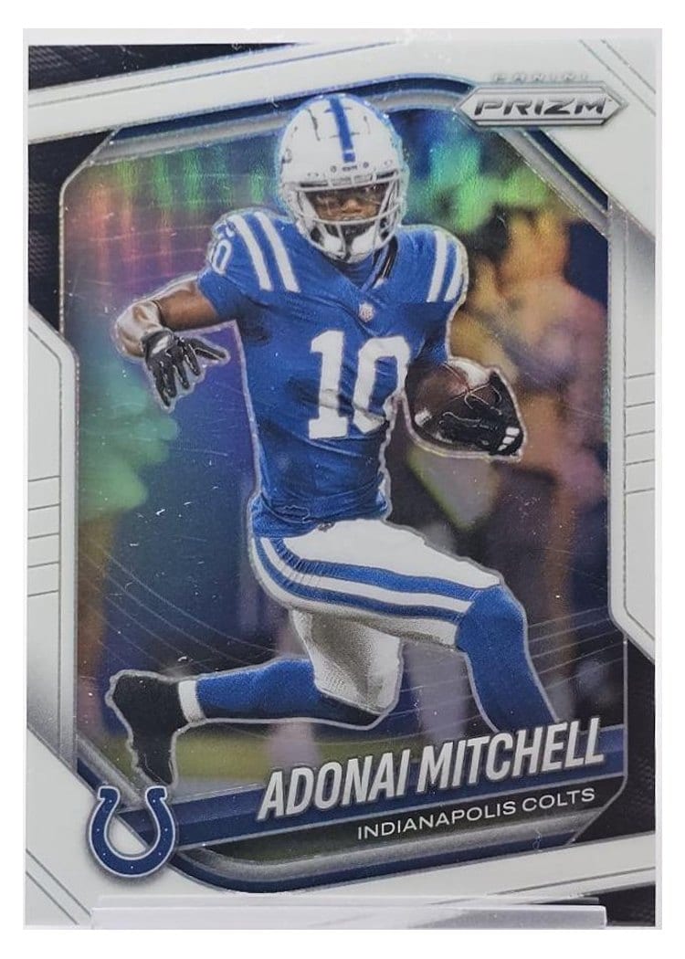 2025 Panini Prizm Base Set Adonai Mitchell #49 card