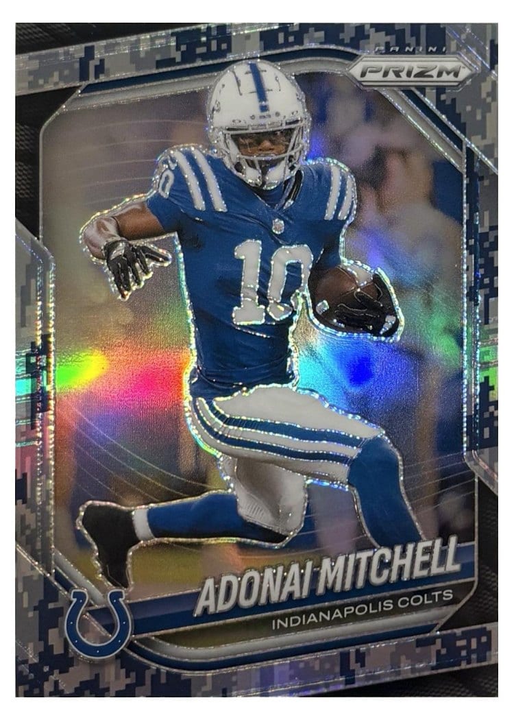 2025 Panini Prizm Base Set Adonai Mitchell #49 card