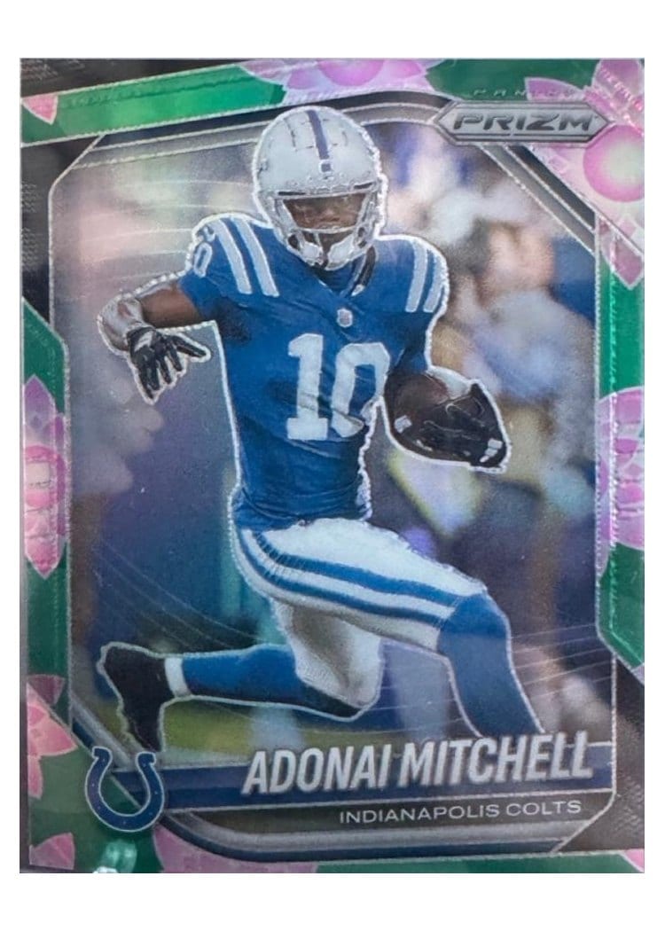 2025 Panini Prizm Base Set Adonai Mitchell #49 card