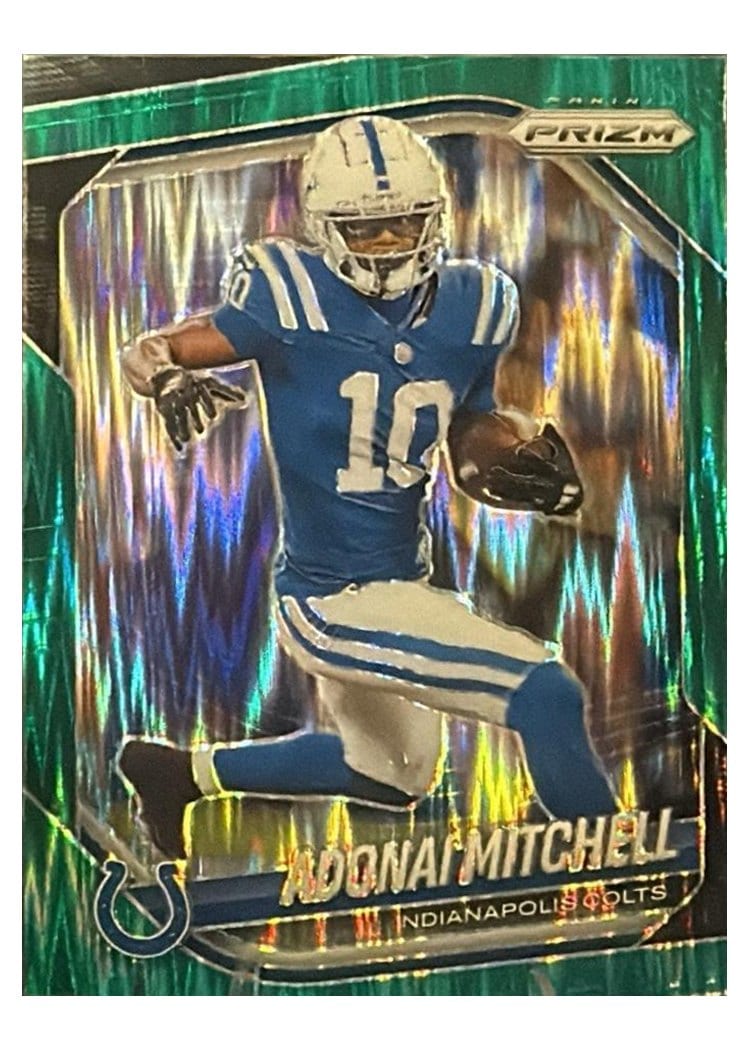 2025 Panini Prizm Base Set Adonai Mitchell #49 card