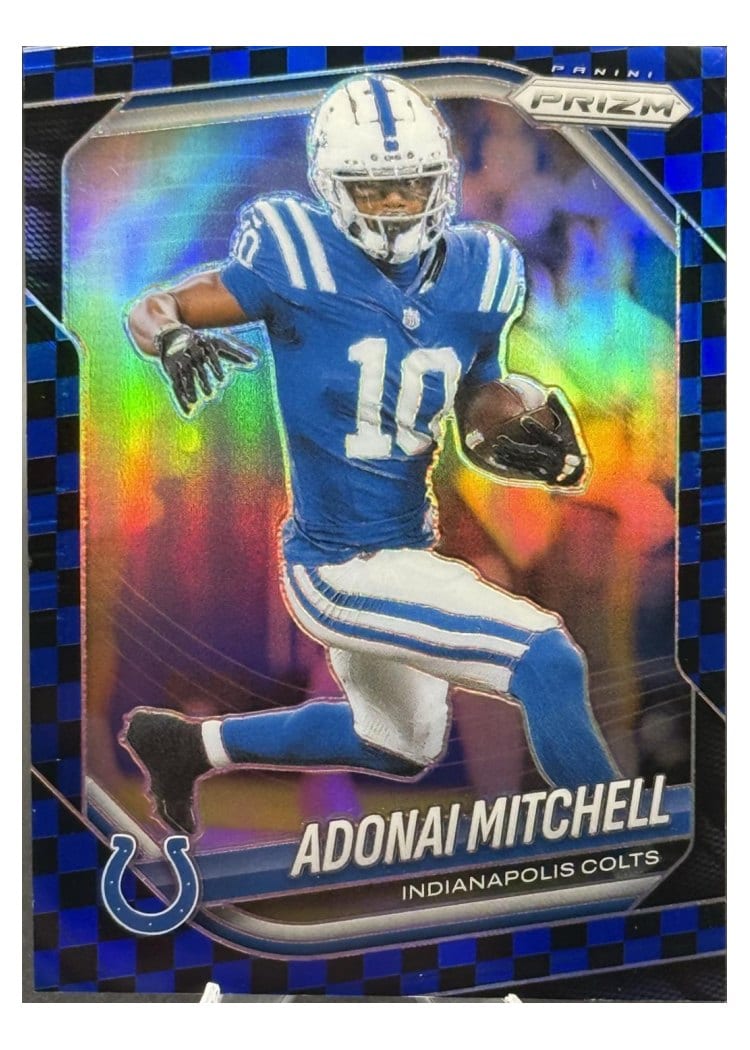 2025 Panini Prizm Base Set Adonai Mitchell #49 card