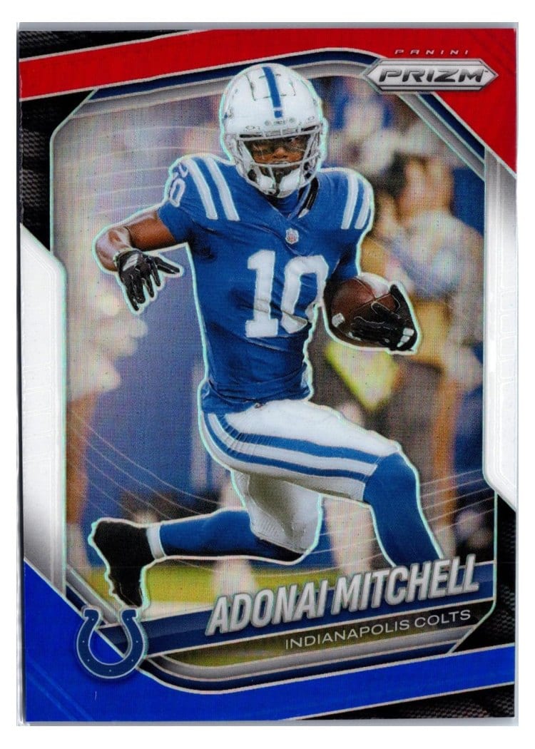 2025 Panini Prizm Base Set Adonai Mitchell #49 card