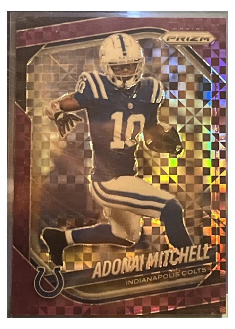 2025 Panini Prizm Base Set Adonai Mitchell #49 card