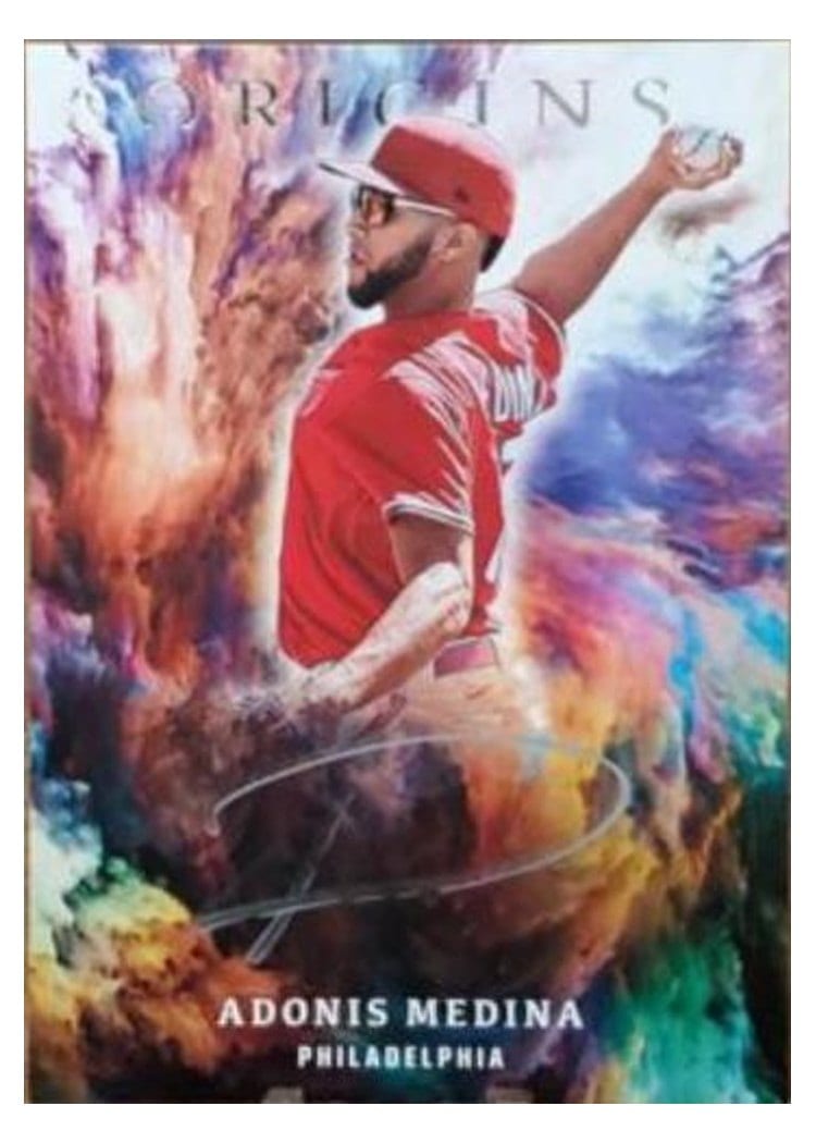 2021 Panini Chronicles Origins Signatures Silver Ink Adonis Medina #OS-AM card