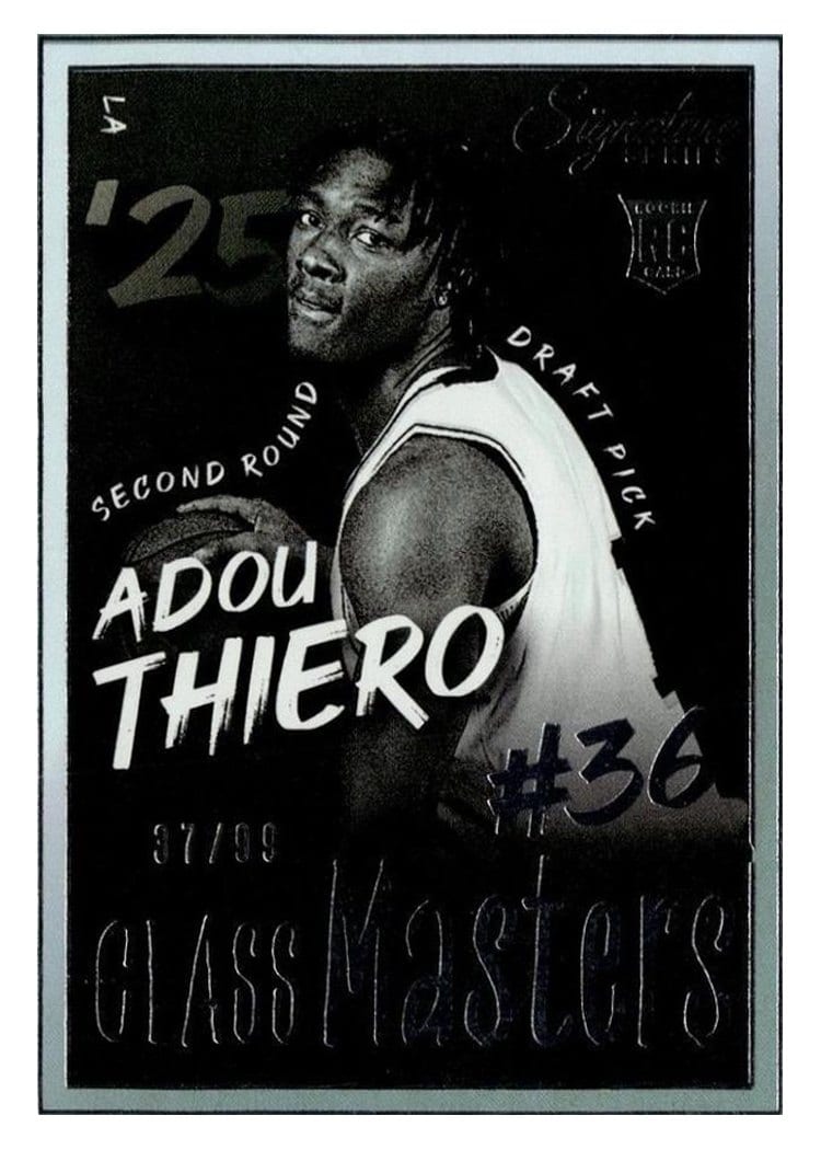 2025-26 Panini Signature Series Class Masters Adou Thiero #23 card