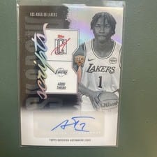 2025-26 Topps Signature Class Shadow Scripts Adou Thiero #SS-AT card