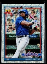 2026 Topps 1991 Topps Chrome Adrian Beltré #91C-1 card
