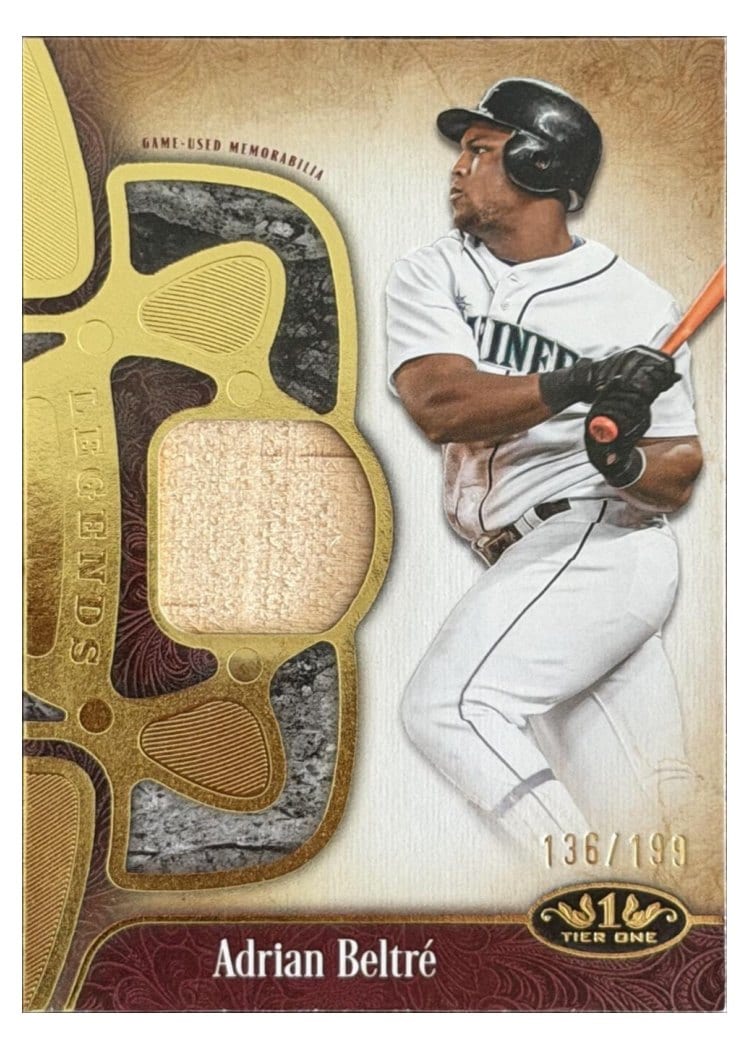 2026 Topps Tier One Tier One Legend Relics Adrian Beltré #T1LR-AB card