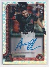 2025 Topps Chrome Logofractor Edition Rookie Autographs Adrian Del Castillo #RA-AD card