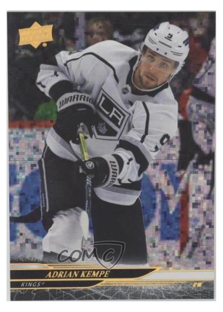 2024-25 Upper Deck Base Set Adrian Kempe Speckled Rainbow #87 card