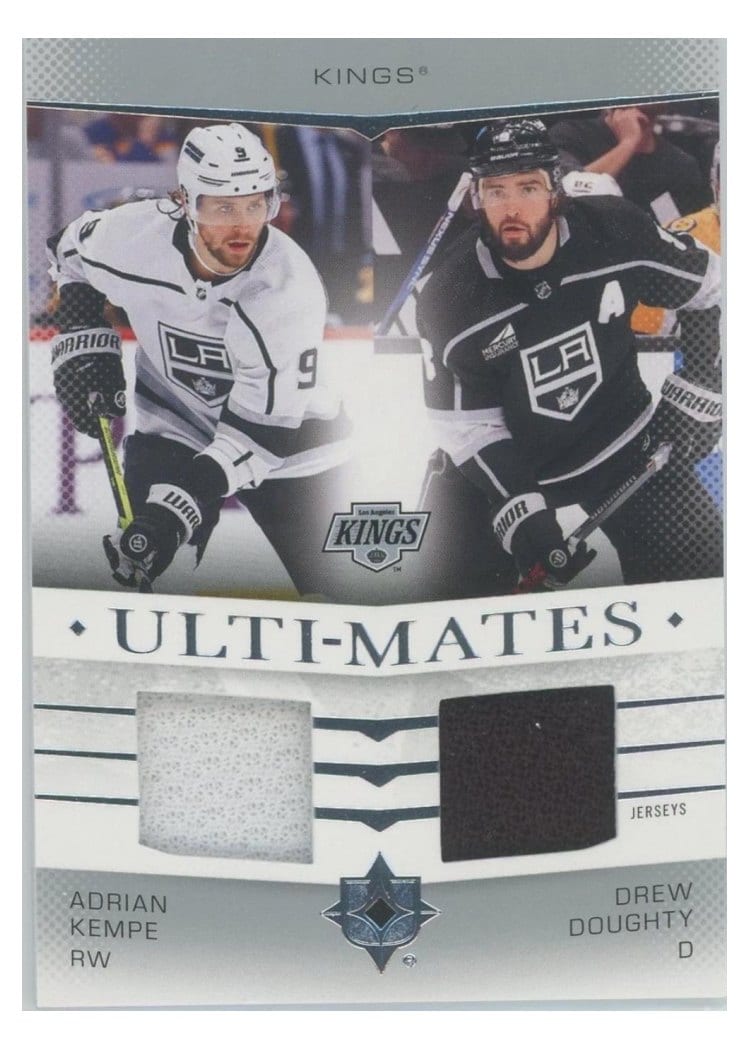 2024-25 Upper Deck Ultimate Collection Ulti-Mates Jersey Adrian Kempe/Drew Doughty #UTM-DK card