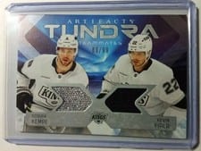2025-26 Upper Deck Artifacts Tundra Teammates Duos Adrian Kempe/Kevin Fiala #T2-FK card