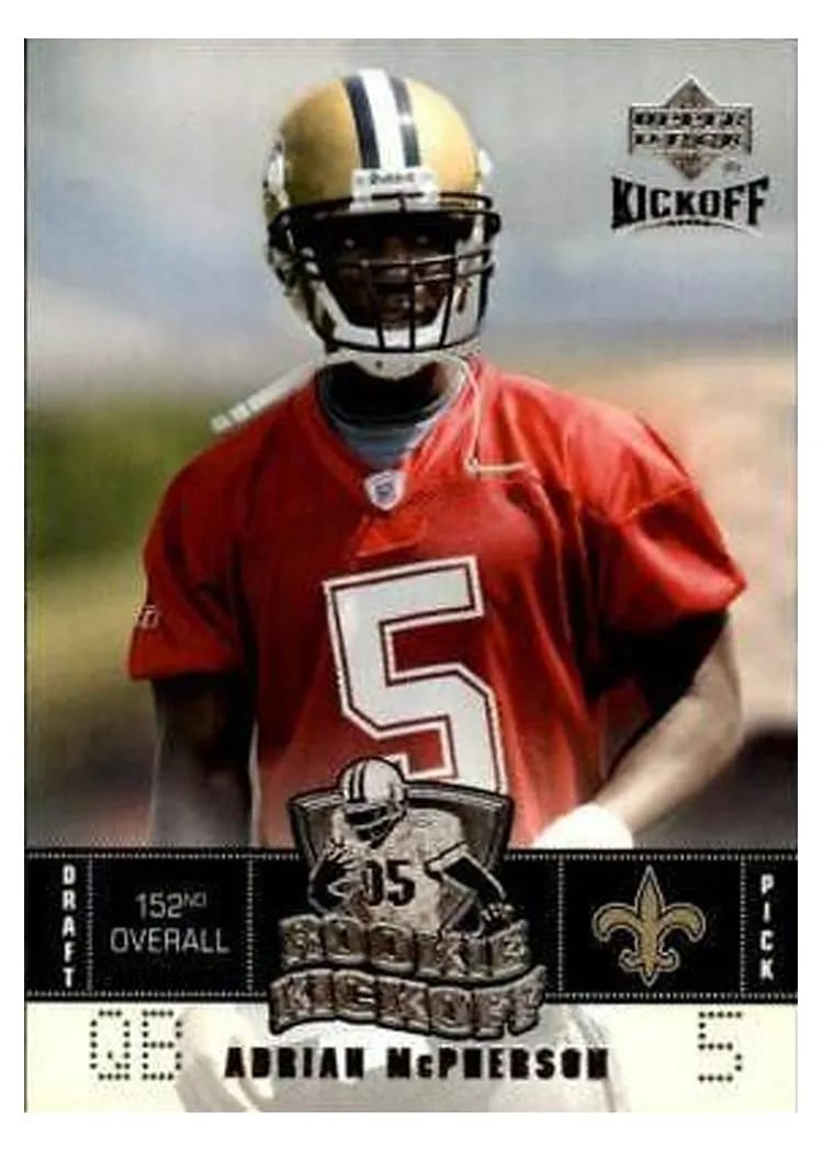 2005 Upper Deck Kickoff Adrian McPherson #127 card