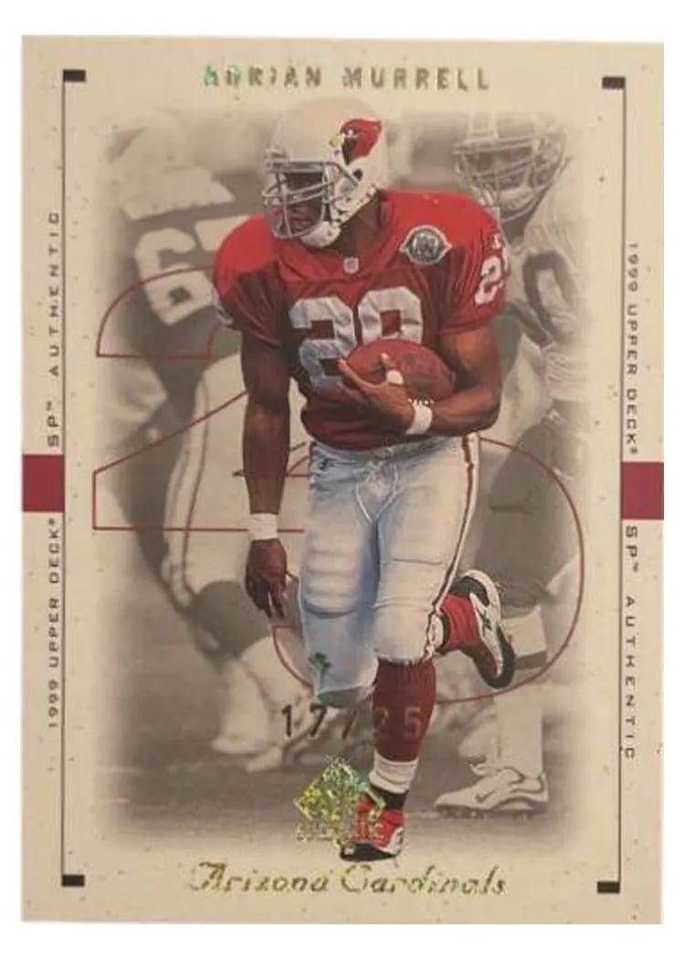 1999 SP Authentic Adrian Murrell Excitement Gold #2 card