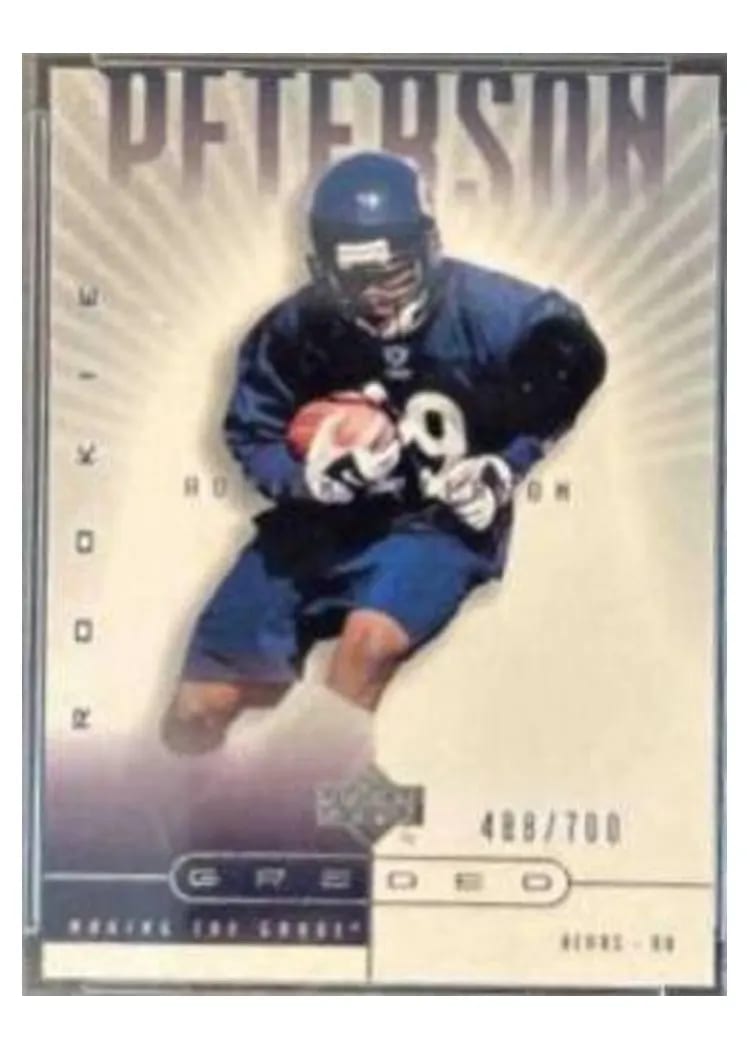 2002 Upper Deck Graded Adrian Peterson #99 card
