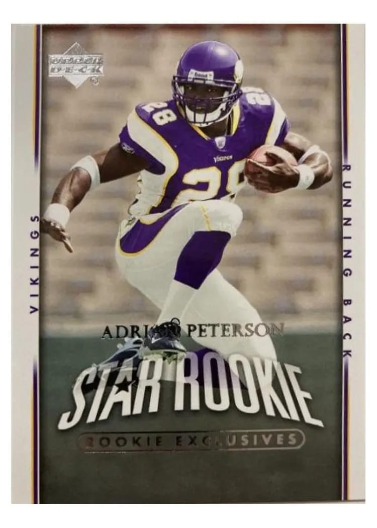 2007 Upper Deck Adrian Peterson Rookie Exclusives #279 card