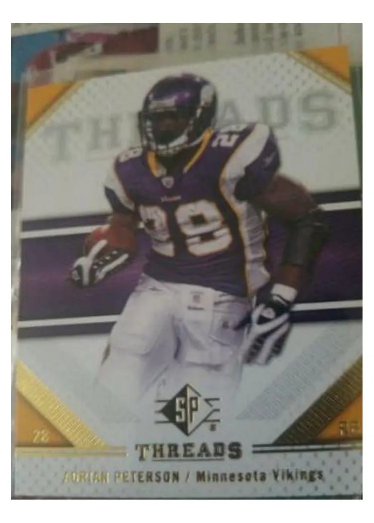 2009 SP Threads Adrian Peterson #2 card