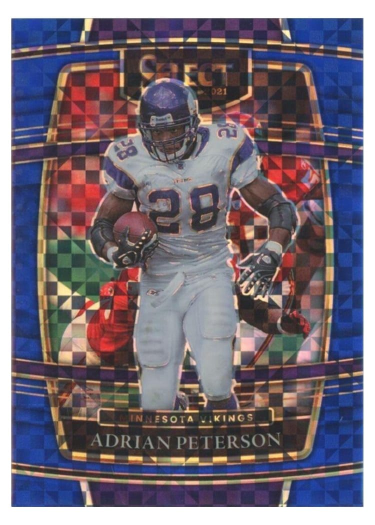 2021 Panini Select Base Set Adrian Peterson #37 card