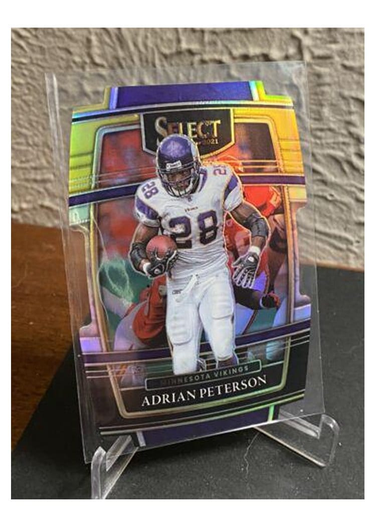 2021 Panini Select Base Set Adrian Peterson Purple #37 card