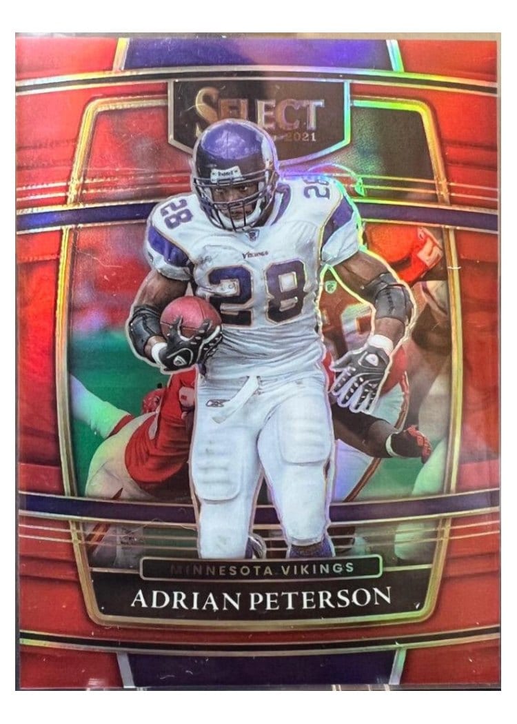 2021 Panini Select Base Set Adrian Peterson #37 card