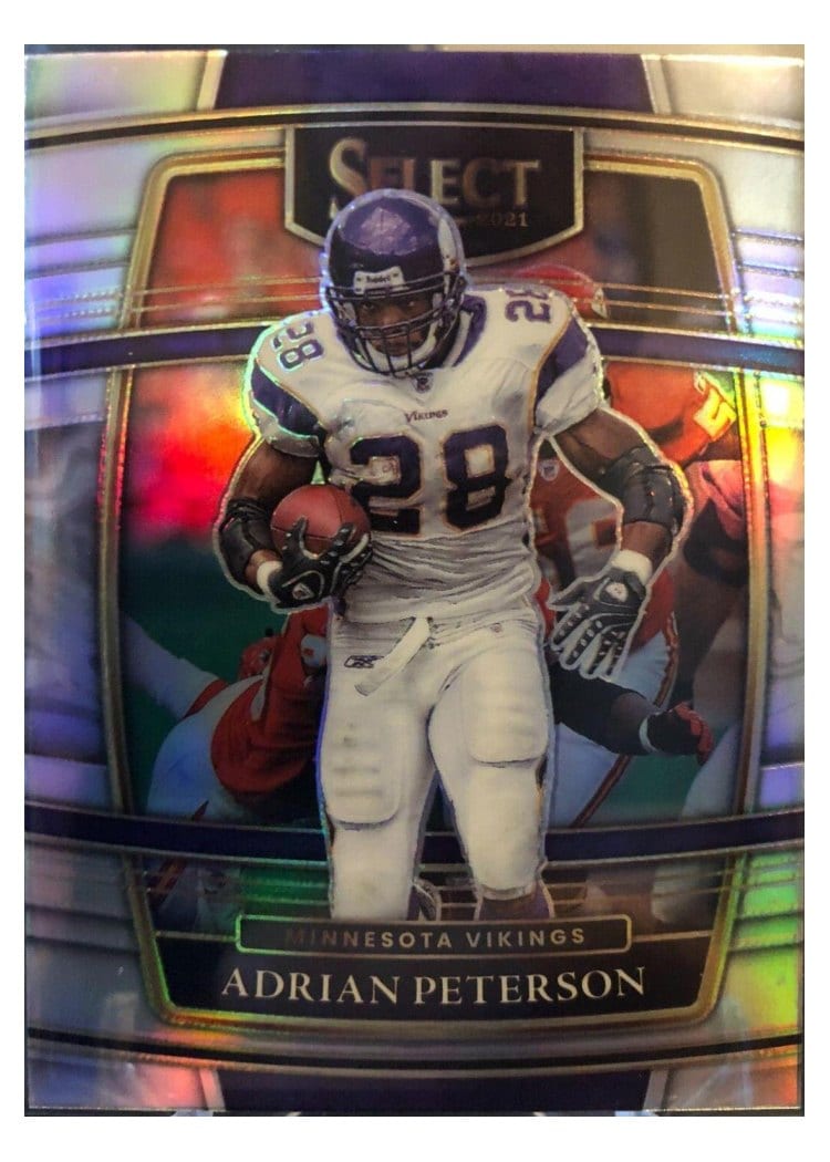 2021 Panini Select Base Set Adrian Peterson #37 card