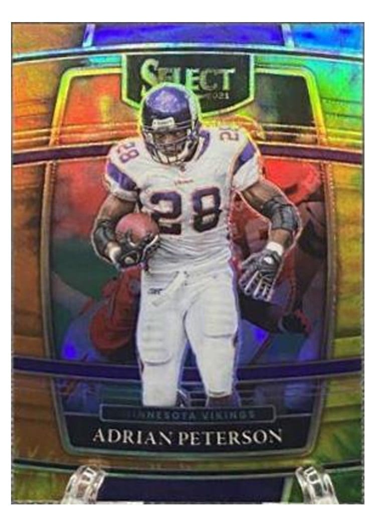 2021 Panini Select Base Set Adrian Peterson Tie Dye #37 card
