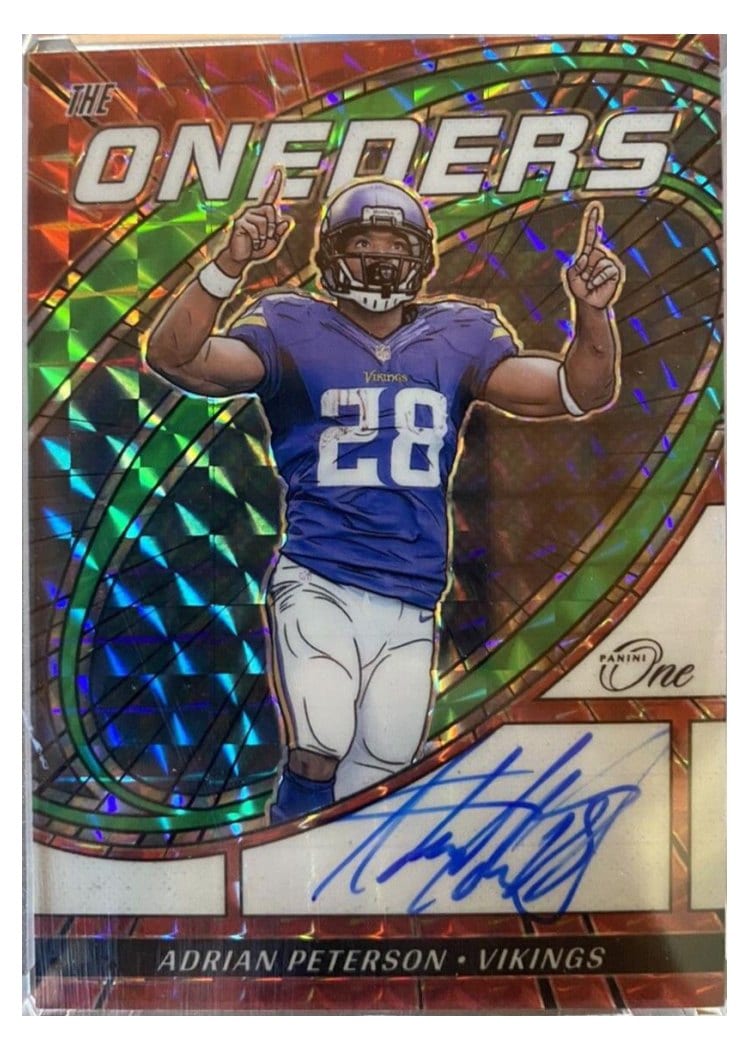2023 Panini One The Oneders Autographs Adrian Peterson #364 card