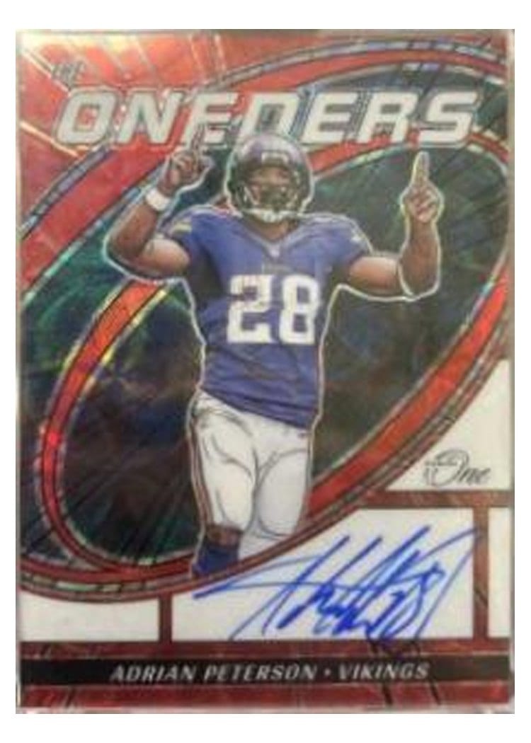 2023 Panini One The Oneders Autographs Adrian Peterson #364 card