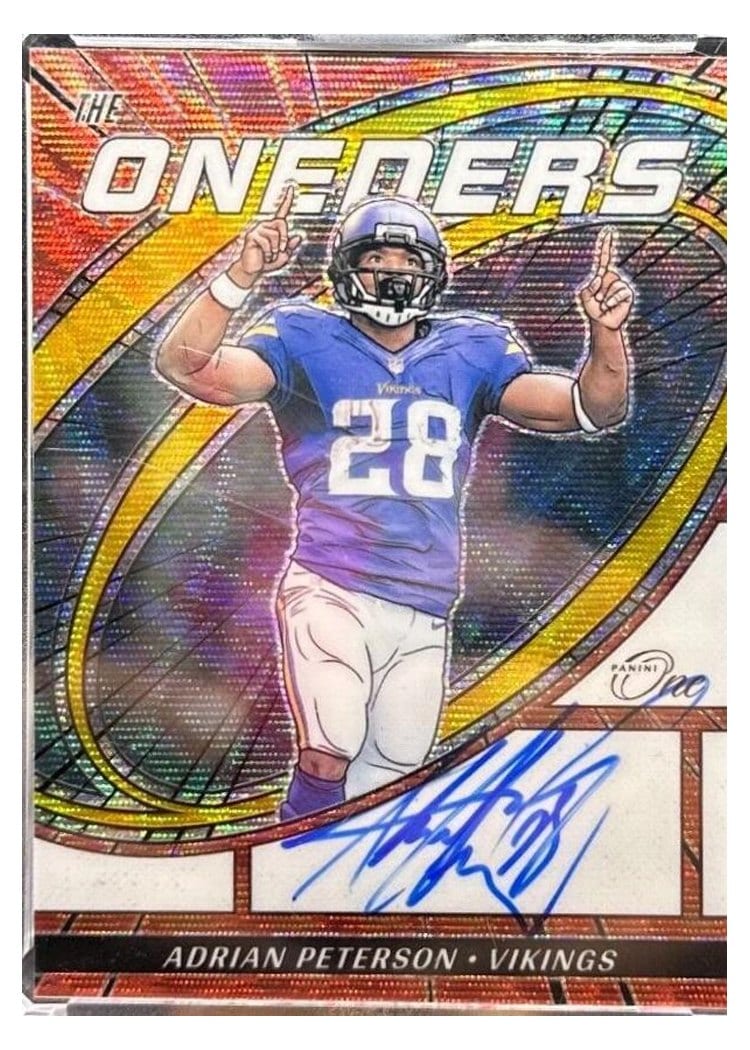 2023 Panini One The Oneders Autographs Adrian Peterson #364 card