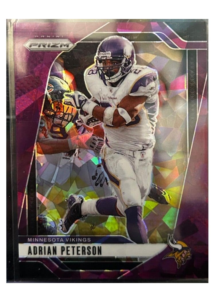 2024 Panini Prizm Base Set Adrian Peterson Purple Ice #191 card