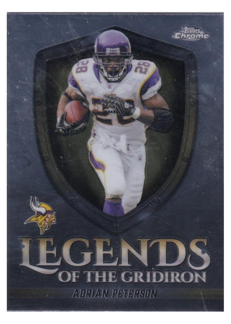 2025 Topps Chrome Legends of the Gridiron Adrian Peterson #LOG-15 card