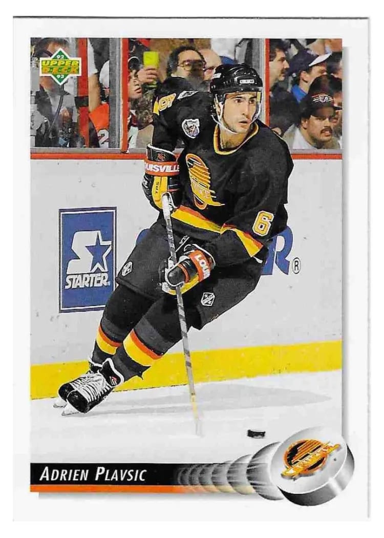 1992 Upper Deck Adrien Plavsic #519 card