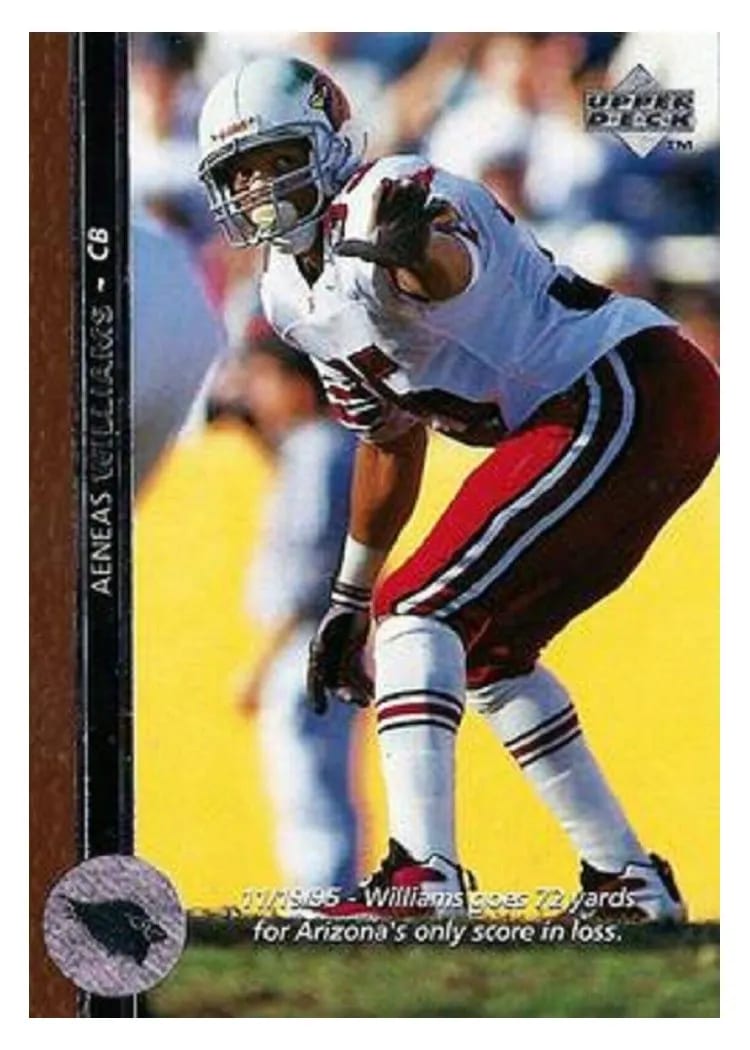 1996 Upper Deck Aeneas Williams #91 card