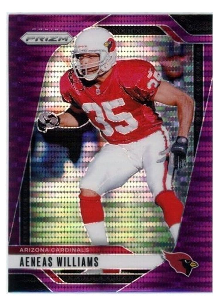 2024 Panini Prizm Base Set Aeneas Williams Purple Pulsar #7 card