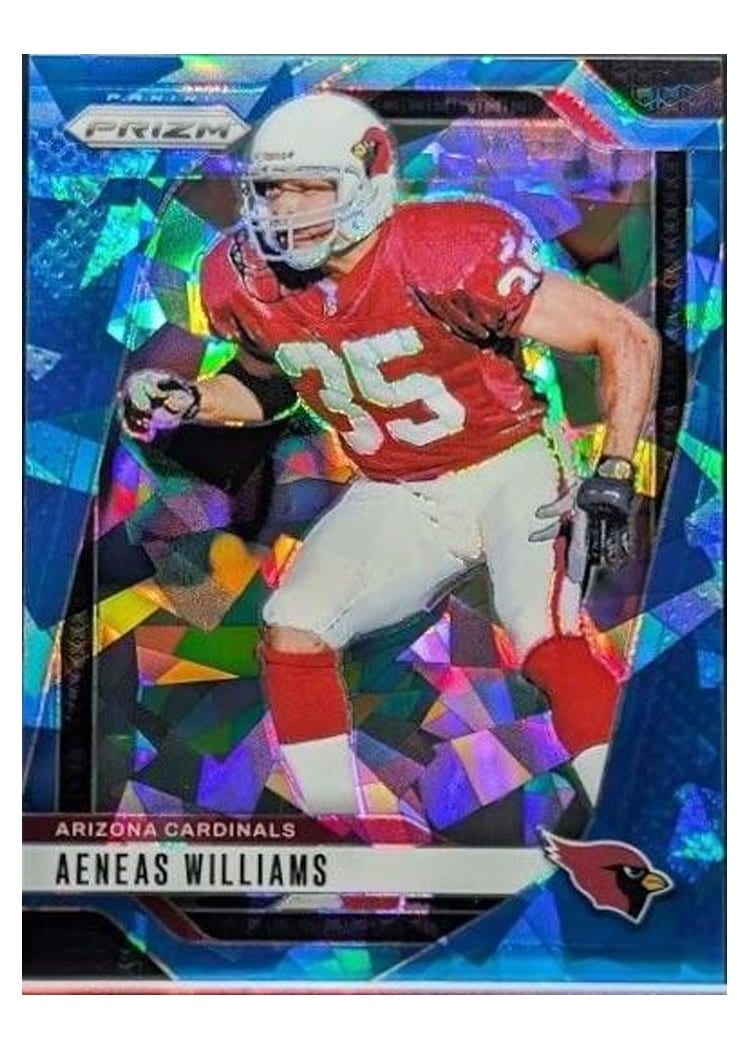 2024 Panini Prizm Base Set Aeneas Williams Blue Ice #7 card