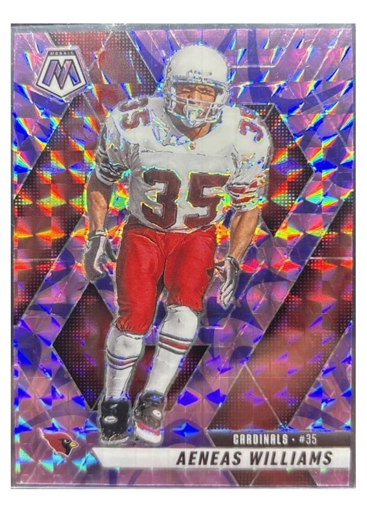 2025 Panini Mosaic Base Set Aeneas Williams Reactive Purple #247 card