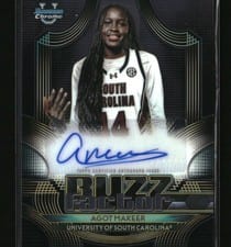 2025-26 Bowman Buzz Factor Autographs Agot Makeer #BZA-AM card