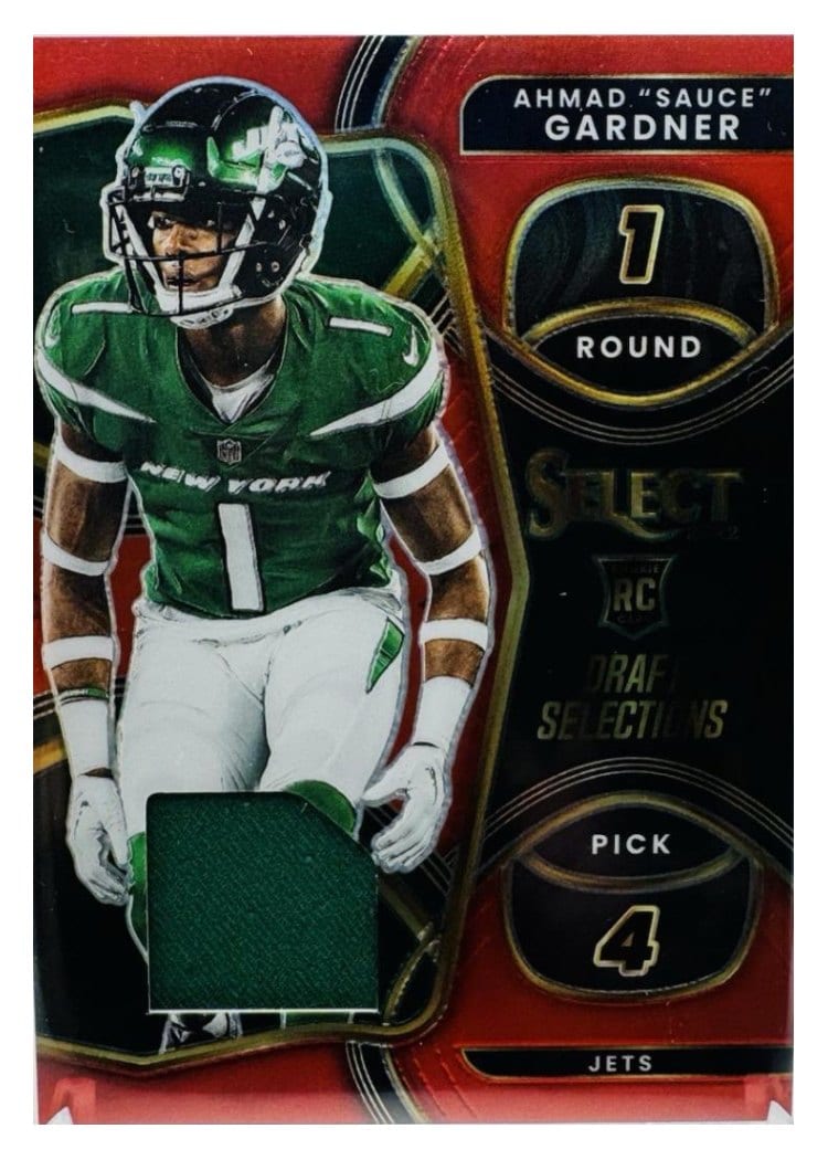 2022 Panini Select Draft Selections Memorabilia Ahmad Gardner #DS-20 card