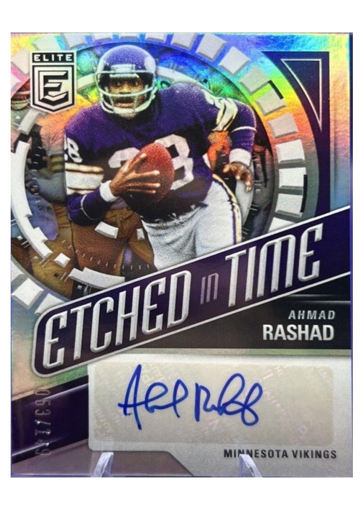 2024 Donruss Elite Etched in Time Signatures Ahmad Rashad #ETS-ARA card
