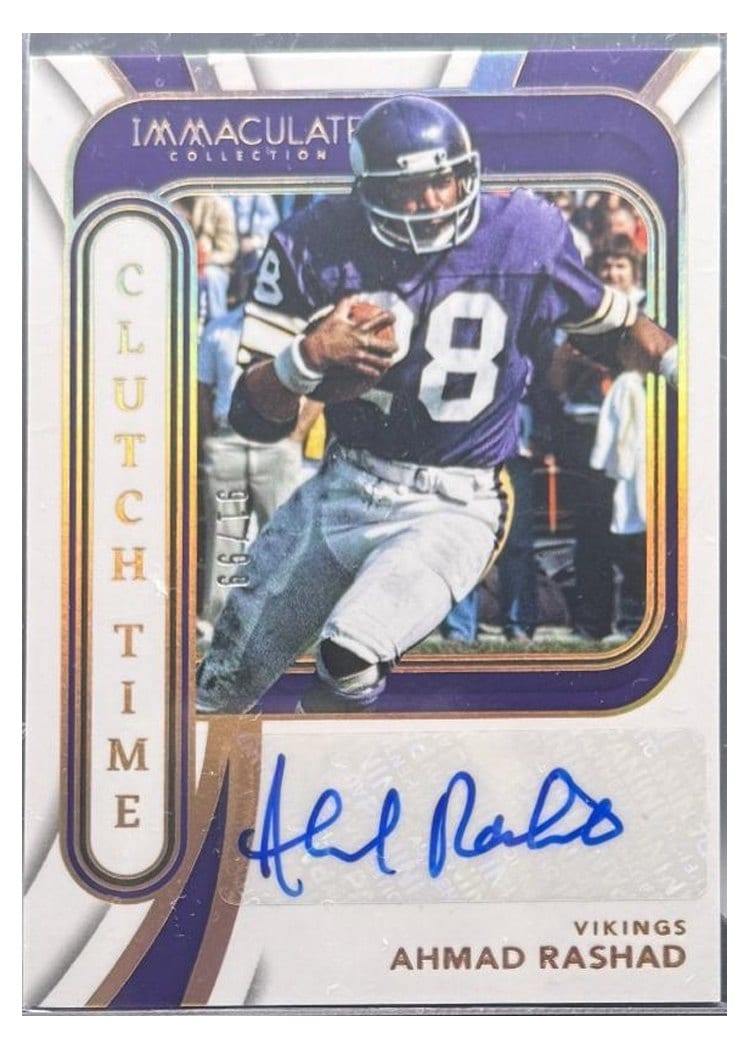 2024 Panini Immaculate Collection Clutch Time Ink Ahmad Rashad #6 card