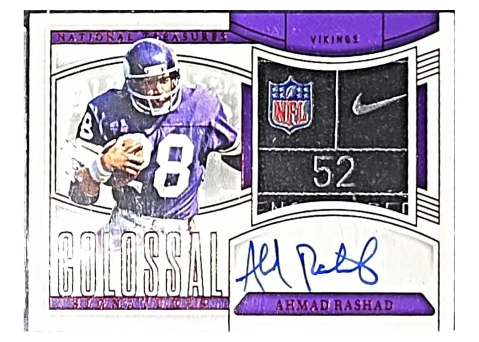 2024 Panini National Treasures Colossal Signature Ahmad Rashad #22 card