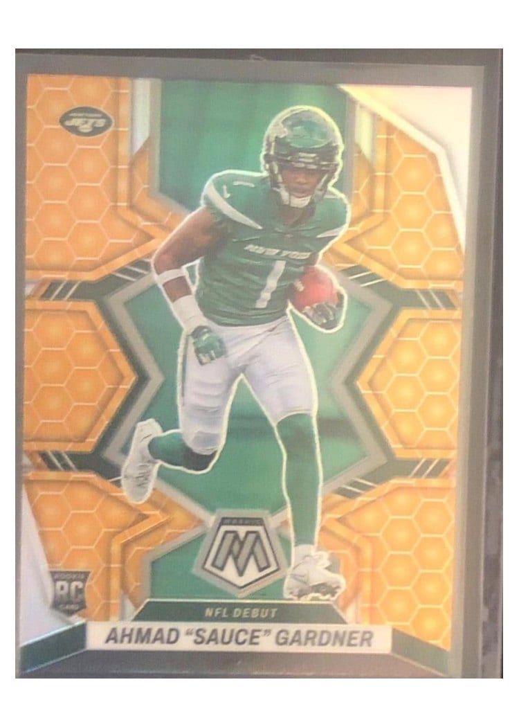 2022 Panini Mosaic Base Set Ahmad "Sauce" Gardner Honeycomb #289 card
